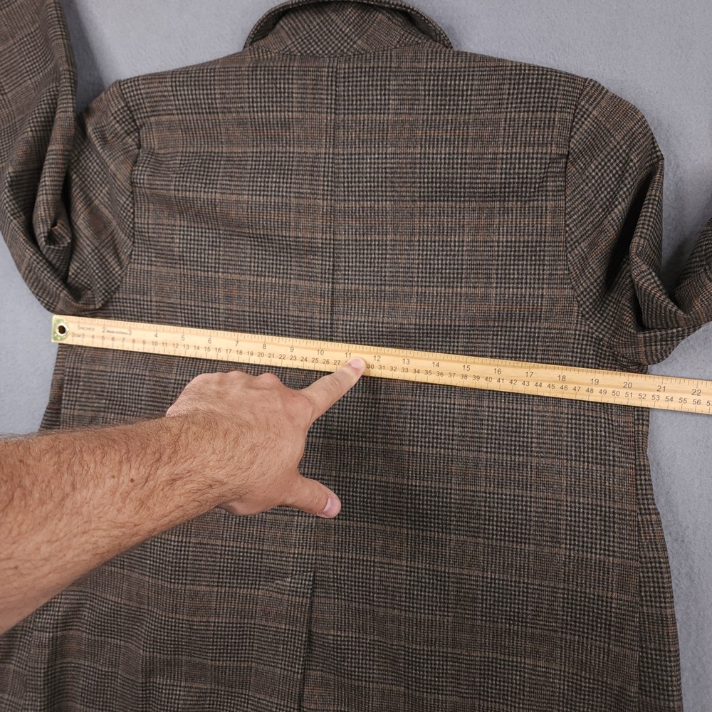 Old Navy Womens XS Petite Relaxed Unlined Blazer Brown Plaid Jacket New - Picture 10 of 16